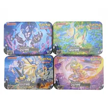 Takara Tomy 42 шт./компл. блестящие Покемон VIP карты для детей игрушки коллекции карты металла в штучной упаковке, флеш-карта