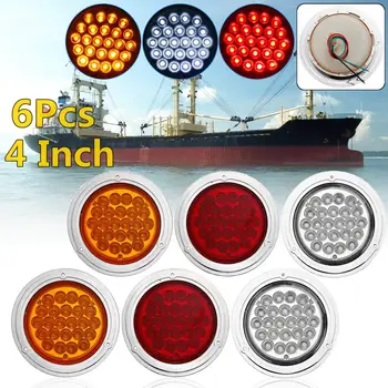 

Car-Styling 1 Pair Super Bright 24LED Side Lights Tail Light Lamp for Car Trailer Truck Caravan with Reflector Turn Signal Light