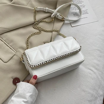 

Chain Design Small PU Leather Crossbody Bags For Women 2020 Shoulder Handbags Female Travel Lady Fashion Cross Body Bag