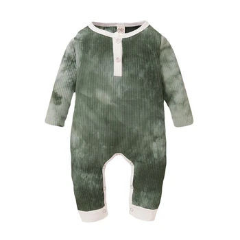 

Baby Boys Girls Spring Clothes Long Sleeve Baby Tie Dye Pirnt Rompers Newborn Cotton Baby Girls Jumpsuit Infant Clothing