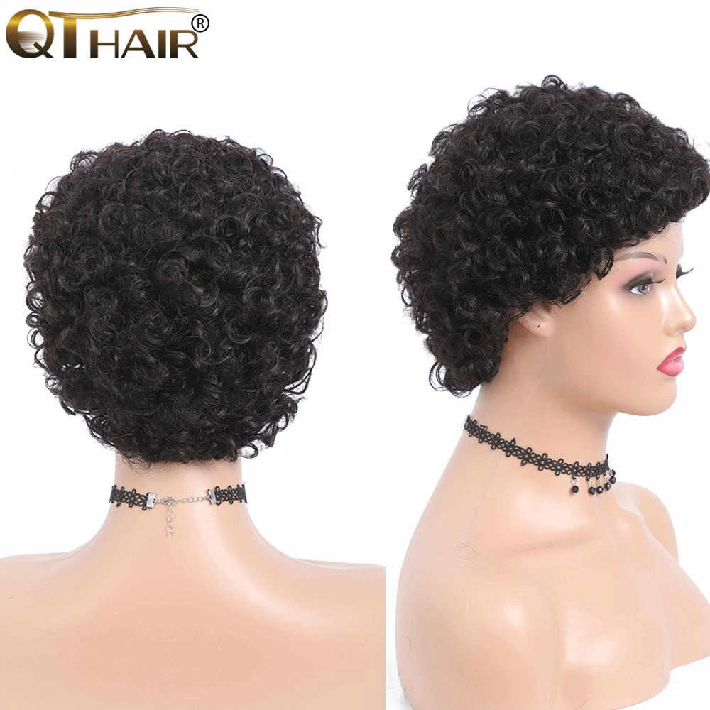 pixie cut wig human hair