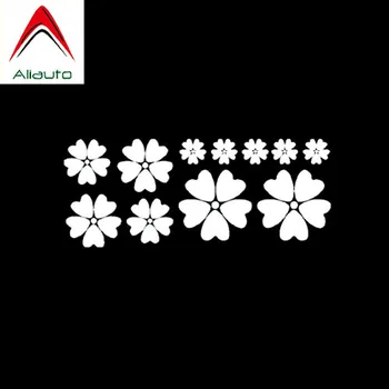 

Aliauto Fashion Personality Car Stickers Suit Cherry Reflective Waterproof Sunscreen Anti-UV Decals Black/Silver,29cm*12cm
