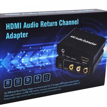 

HDMI ARC Adapter ARC Audio Extractor with Digital Coaxial 3.5mm Stereo Audio Converter LHB99
