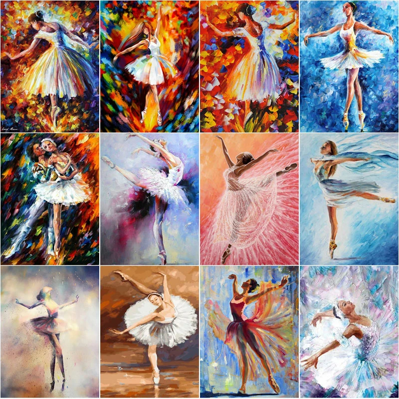 

Colorful Ballet Dancer Diy 5D Diamond Paintings Swan Lake Full Square and Round Embroidery Mosaic Cross Handmade Home Decor
