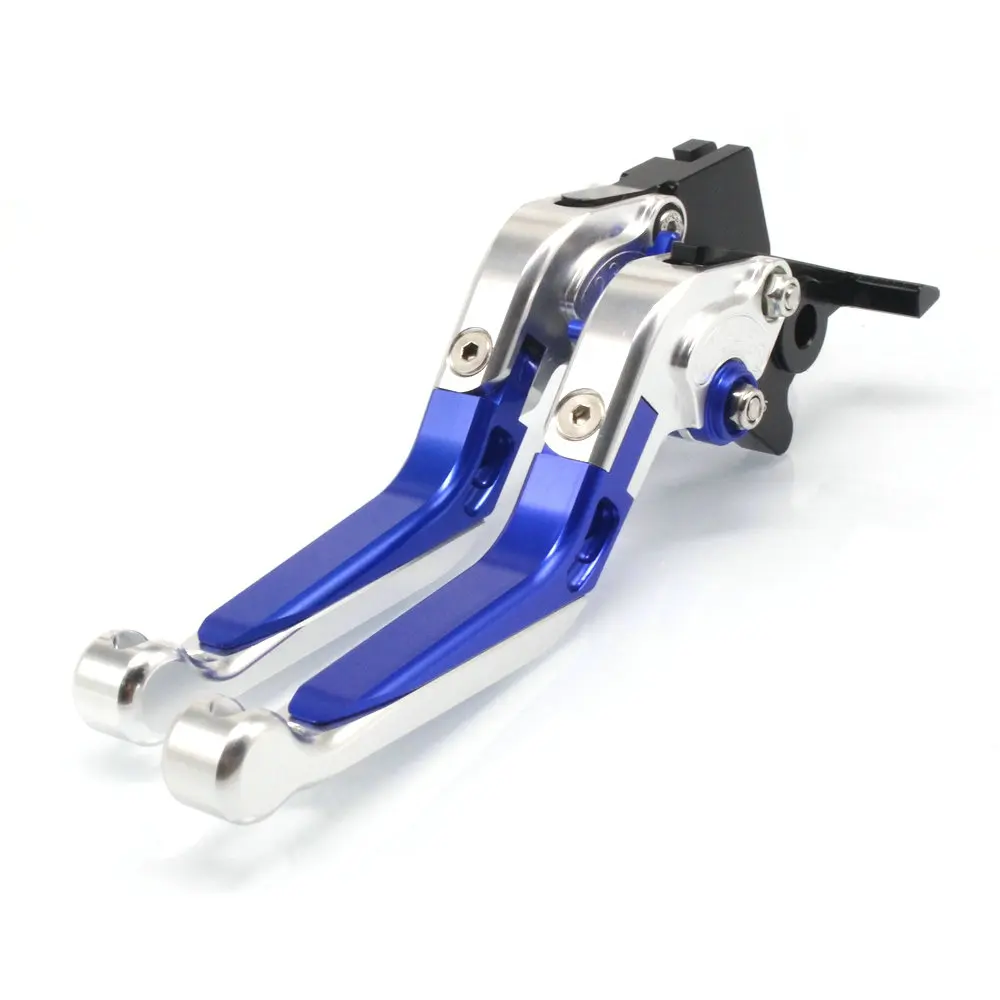 Для Yamaha FJR 1300 2004 2005 2006 2007 2008- раздвижные ручки сцепления складной рычаг аксессуары для мотоциклов - Цвет: blue