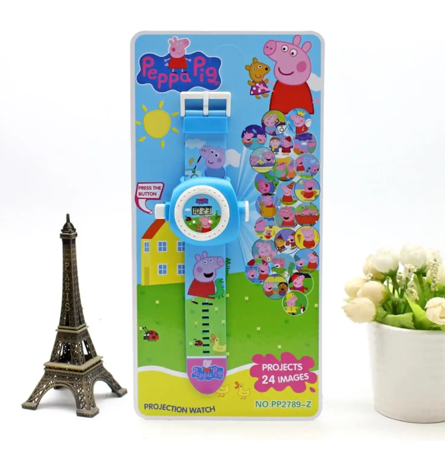 Aksi 3D Proyeksi Menonton Disney Kartun Mobil Lightning McQueen Disney Princess Snow White Gambar Jam Mainan Untuk Anak