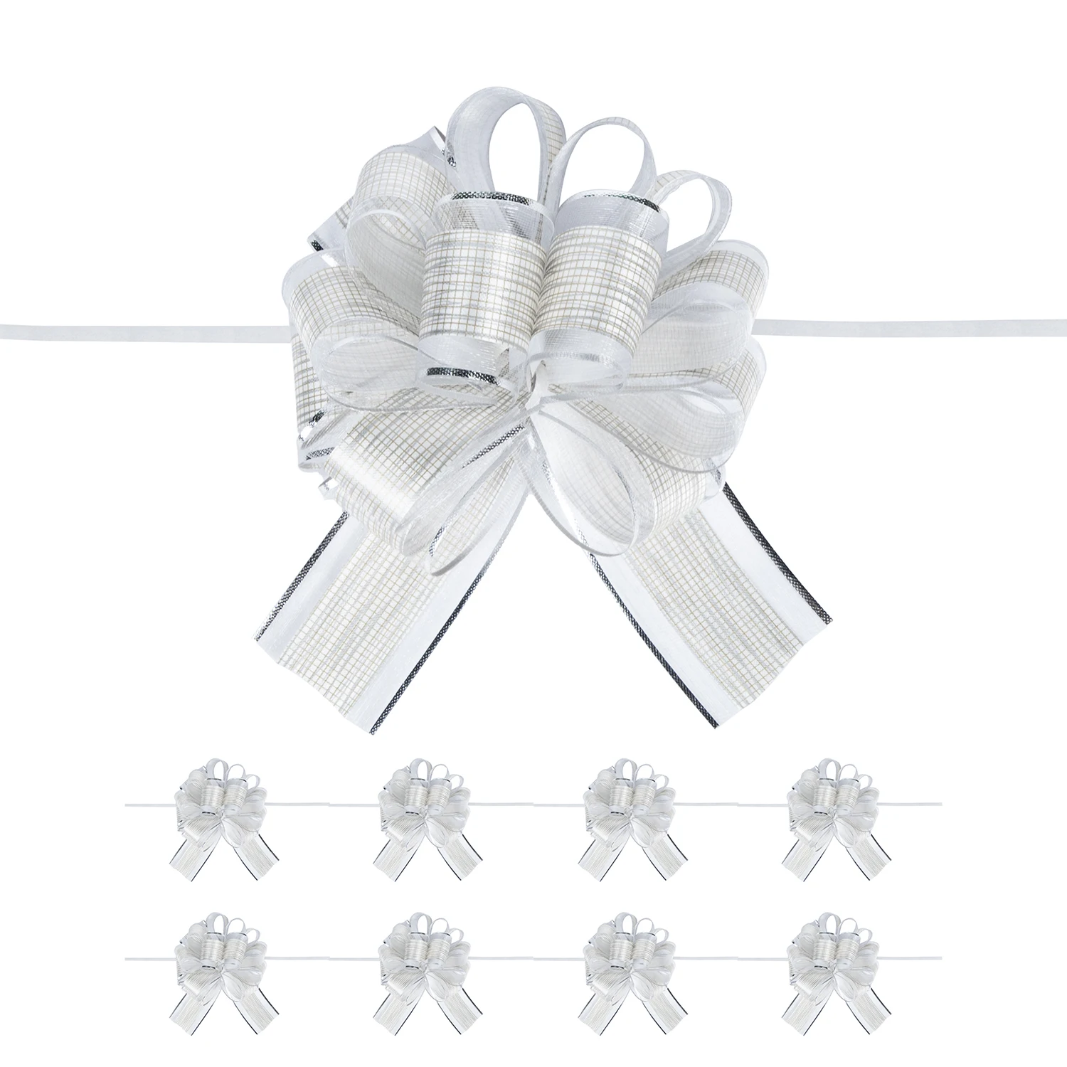 Large Ribbon Pull Bows Wedding Party Decoration Gift Wrap Packaging Christmas UK 