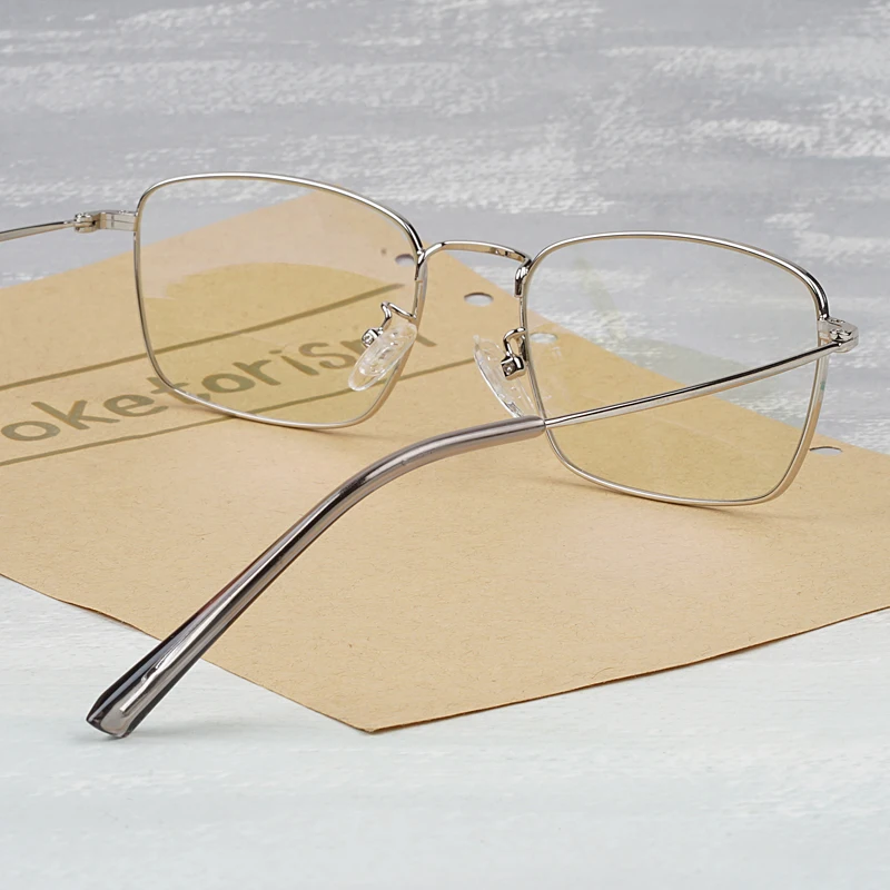 Toketorism прямоугольные очки металлическая оправа мужские оправа для очков, при близорукости винтажные женские очки Рамка 9613
