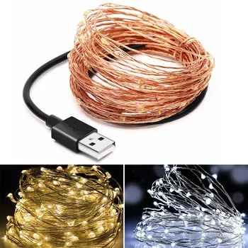 

Copper Wire Copper Wire String Fairy String Fairy String Light Outdoor Festival Yard Durable Super Bright Solar Power 50LED