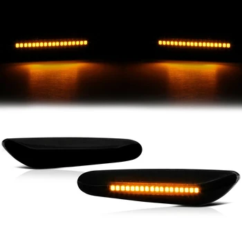 

2PCS Smoked LED Side Marker Turn Signal Lamp Indicators For BMW 3 Series E46 E60 E90 E92 E93 E87 LED Lamps for cars