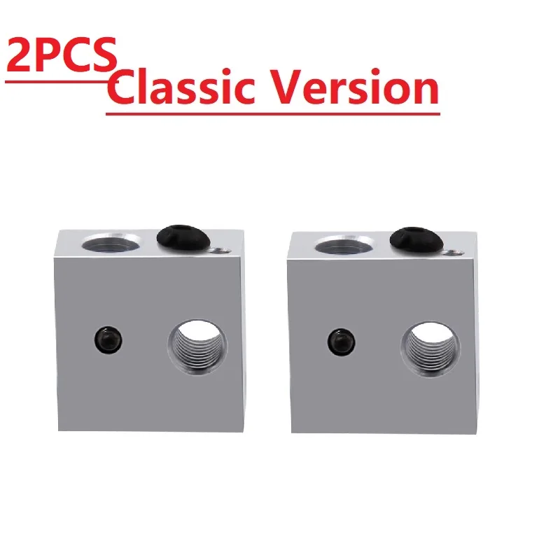 MEGA 2PCS 3D Printer MK7 MK8 Heated Block Aluminium Heating Heater Block 20*20*10mm For Reprap Makerbot Print Head Hotend 