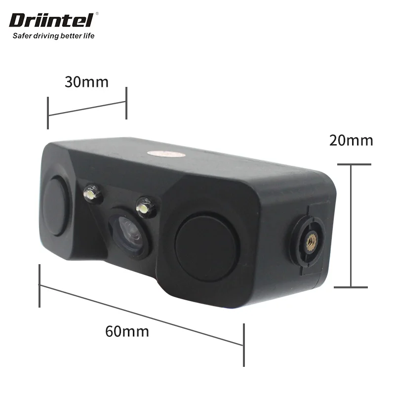 Водонепроницаемая видеокамера заднего вида Driintel 3 в 1 с 2 радар детекторами и