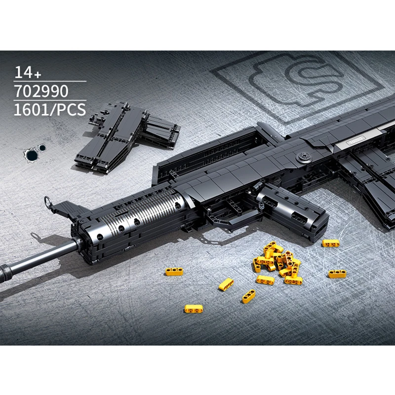 MOC 14026 Military MK14 Battle Assault Rifle Gun Bricks Toy