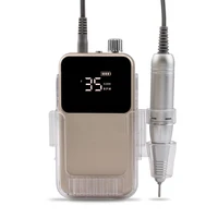 SIMINAIL Rectangle Nail Drill Rechargeable Desktop Base 35000RPM Manicure Electric Machine Nail File Pedicure Cordless Drilling 2