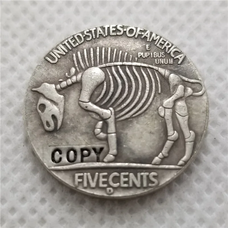 Хобо Никель Coin_Type# 45_1928-D с гравировкой в виде американского бизона из никеля копия монет