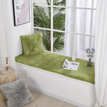 Одноцветный коврик в скандинавском стиле, мягкий пушистый, шелковистый, бархатный коврик для спальни, прикроватный коврик, детский игровой коврик, зеленый ковер для гостиной