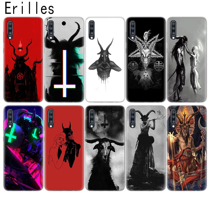 

Erilles Devil Satan New Fun Phone Case For Samsung S6 S7 S8 S9 S10 S11 Plus Silicone For Samsung Note 8 9 10 Pro J4 J6 J8 Cover