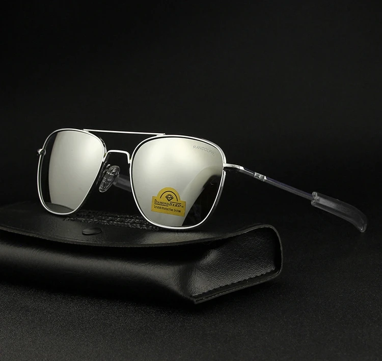 Pilot USA. RE Sun glass es мужские высококачественные брендовые дизайнерские RANDOLPH зеркальные линзы из закаленного стекла AGX AO солнцезащитные очки es мужские YQ1005