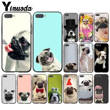 

Yinuoda Animal Cute Pug Dog Reading Eating Phone Case for Huawei Honor 8X 9 10 20 Lite 7A 5A 7C 10i 9X pro Play 8C