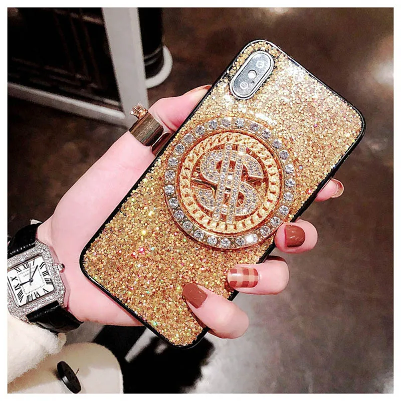  Luxury Glitter phone case for iPhone 7 8 6 Square silicone Case for iPhone X XS XR XSMAX 3D silicon