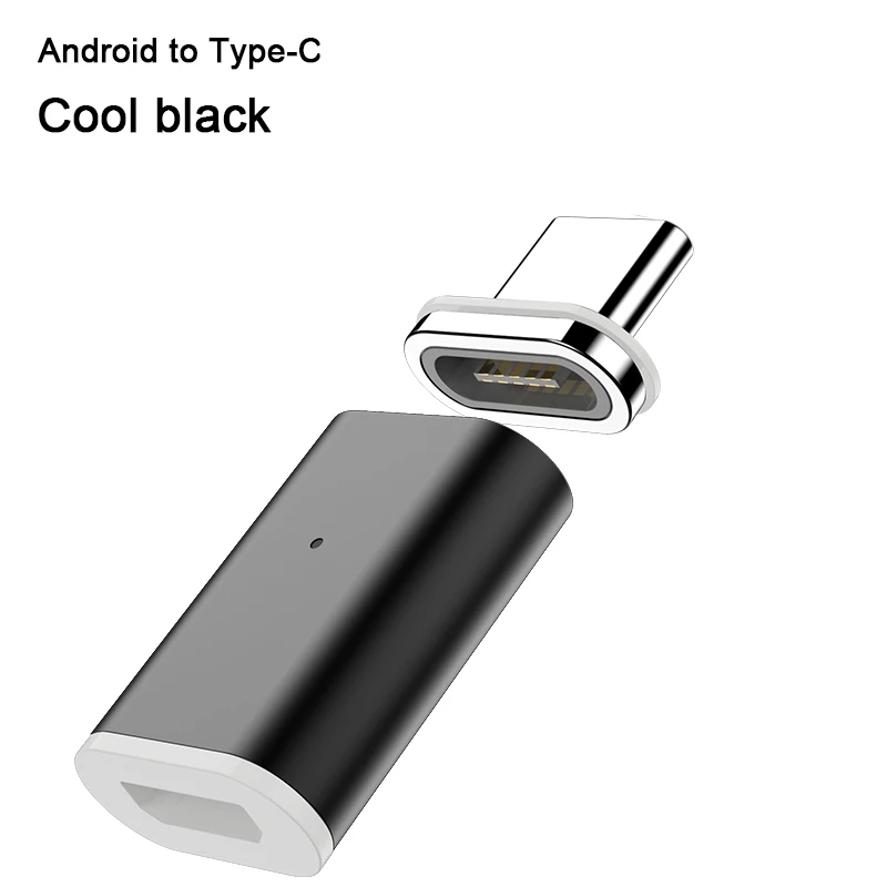 Магнитный адаптер 3A типа C для Micro USB для samsung huawei Xiaomi Магнитный зарядный шнур для передачи данных Быстрая зарядка 3,0 Быстрая зарядка - Цвет: Micro USB to Type C