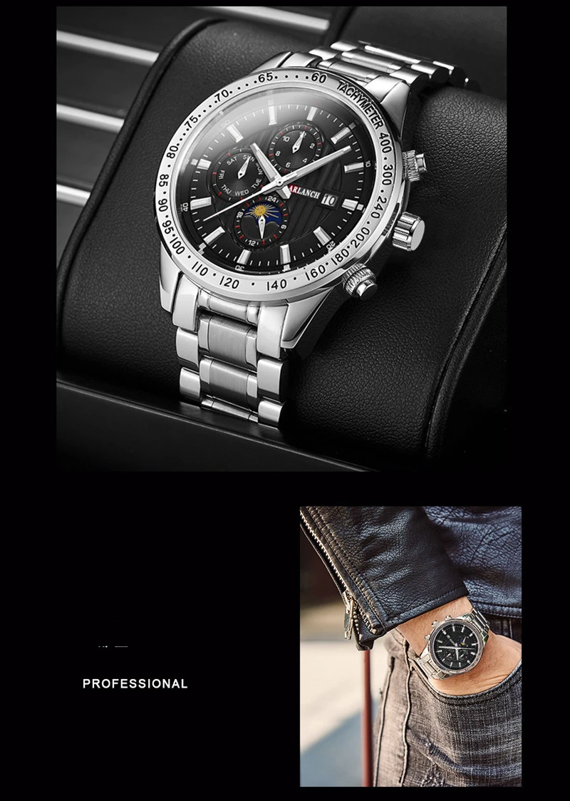 Relogio Masculino Мужские кварцевые аналоговые часы Роскошные модные наручные часы водонепроницаемые мужские часы из нержавеющей стали