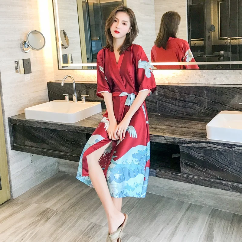 Японское кимоно кардиган Obi Yukata костюм хаори Гейша сексуальные японские платья халат пижамы женские японские кимоно юката FF2190