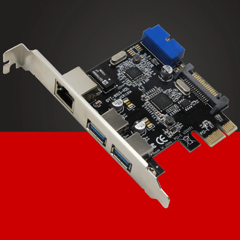 USB 3,0 Ethernet адаптер 3 Порты и разъёмы USB 3,0 концентратор 10/100/1000 Мбит/с PCI-E на RJ45 гигабитный сетевой адаптер Usb Ethernet сетевой карты