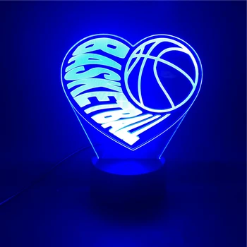 

Smart Phone Control LED Night Light USB for Fans bright base Kids Gift Table Lamp Bedroom atmosphere Loving Basketball Sports