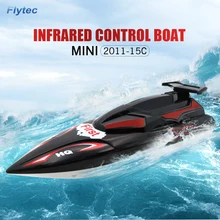 Flytec HQ2011-15C RC лодка 10 км/ч 27 МГц Мини Инфракрасные лодки на пульте управления корабль супер скорость RC корабль скорость лодка электрический RC игрушки