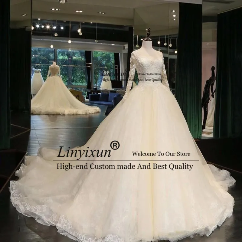 2018-newest-jewel-neck-a-line-wedding-dresses_副本