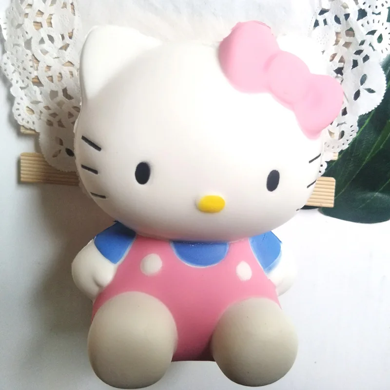 

New Style Squishy Model Pu Large KT Cat Large Color Cat hello kitty with Fragrance Squishy Toys Currently Available