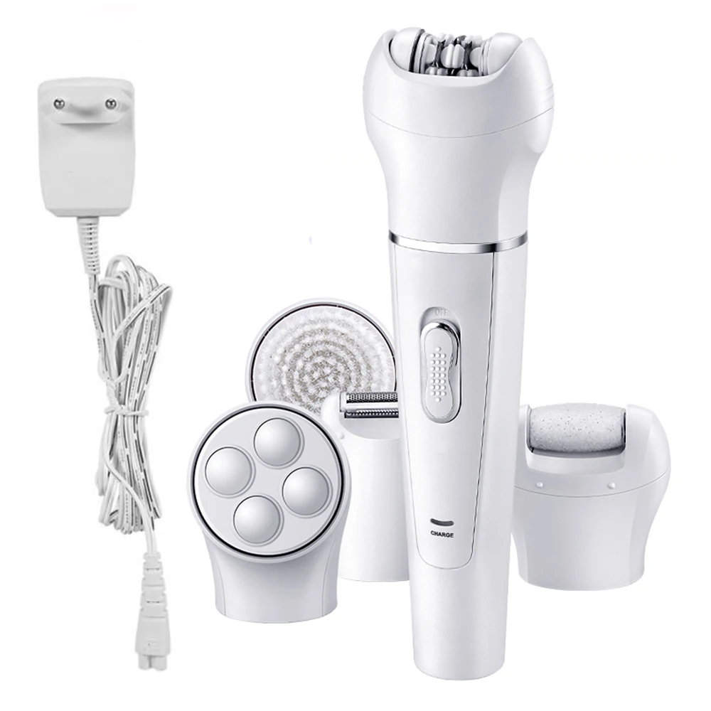

Multi-functional Facial Cleanser 5 Heads Face Cleansing Devices Women Epilator Shaver Callus Remover Face Clean Brushes EU Plug