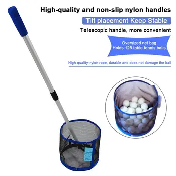 

Table Tennis Ball Picker With Removable Handle Up To 125 Pingpong Balls Time Saving Net Ball Picker Collector