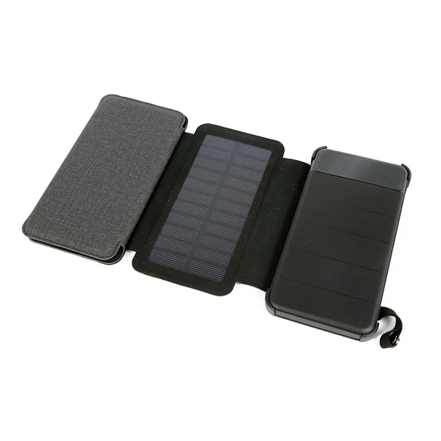 Solar power bank 5V waterproof dustproof USB output LED flashlight with lithium battery diy mobile power solar panels 2