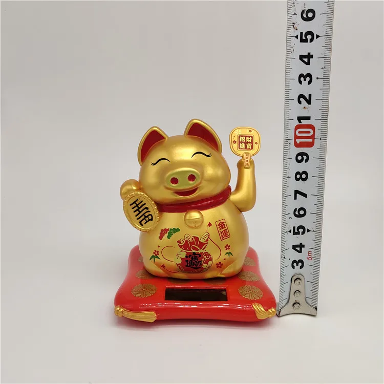AliExpress Электрический Солнечный машинки игрушечная кошка автомобиль установлен счастливый кот свинья декоративные аксессуары для автомобиля