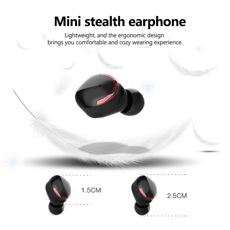 Smart Touch TWS беспроводные наушники bluetooth 5,0 IPX6 водонепроницаемые спортивные стерео наушники с зарядным устройством 2000 мАч
