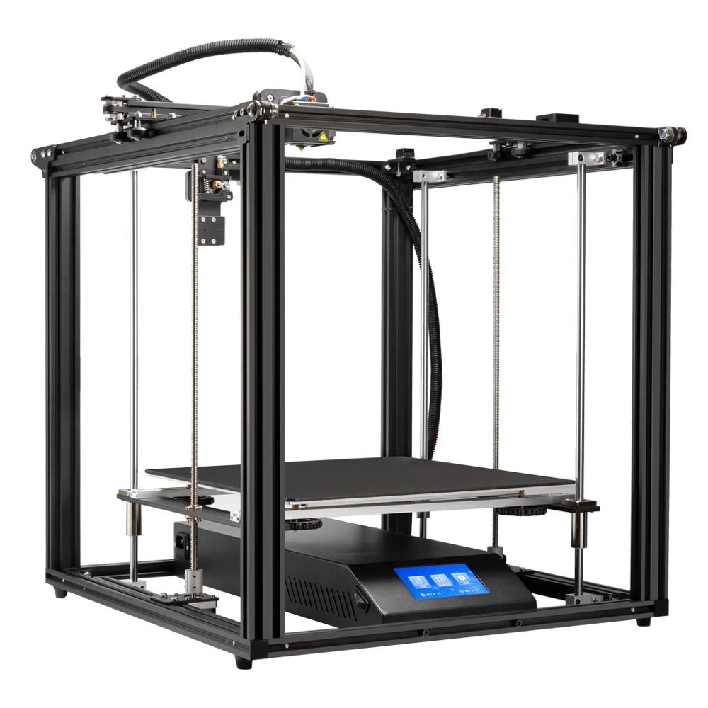 Creality 3D Ender-5 плюс 3D-принтеры 350*350*400 мм с 4,3 дюймовый сенсорный экран съемный закаленное Стекло пластина двойной ось Y оси Z оси