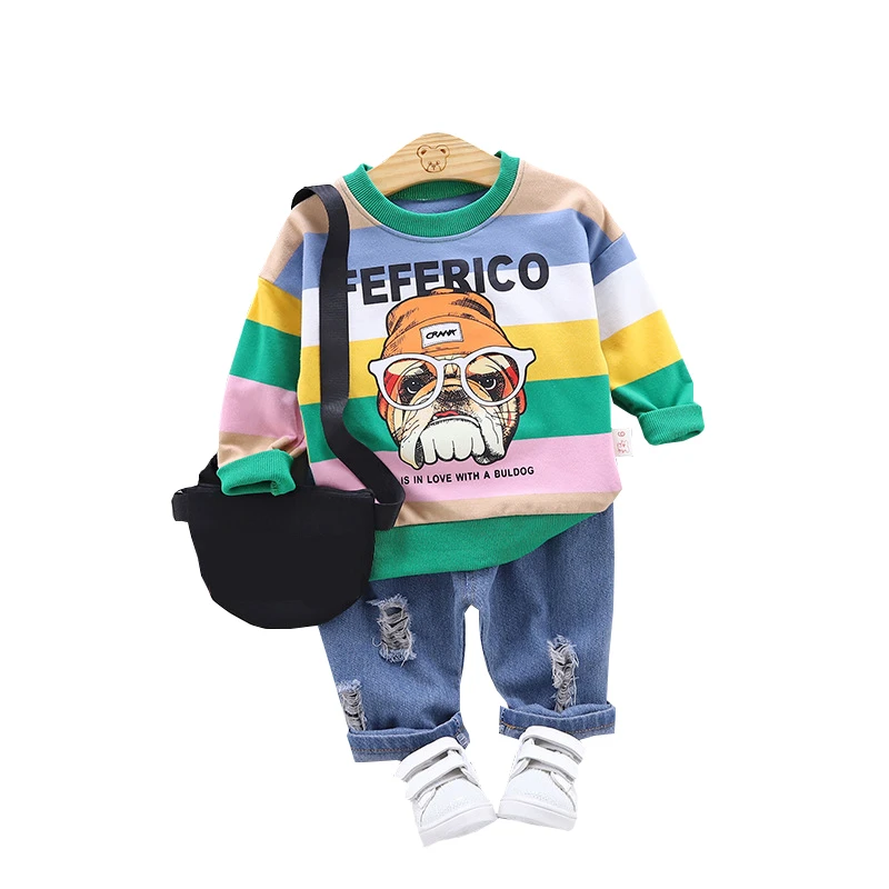 

New Fashion Baby Girl Clothes Autumn Boy T-shirt + Pants 2pcs/sets Toddler Clothing Children Casual Sport Suits Child Garment