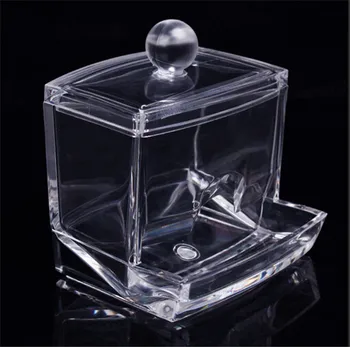 

Transparent Clear Acrylic Q-tip Holder Box Cotton Swabs Stick Storage Cosmetic Makeup Case Boxes EJ870720