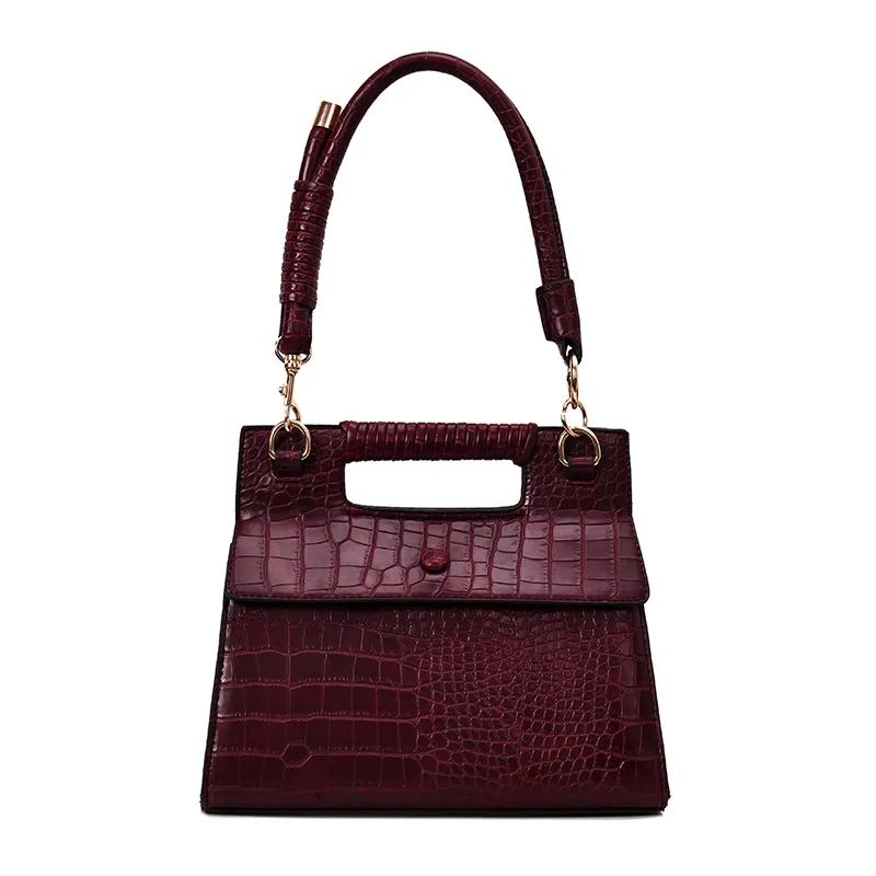 

Fashion Women Wild handbags lady retro crocodile pattern business bag high quality designer luxury brand shoulder Messenger Bags