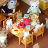 New Style Miniature Forest Family Villa 1/12 Furniture Set Toy Forest Animal Family Mini Bedroom Living Room Furniture Set 3