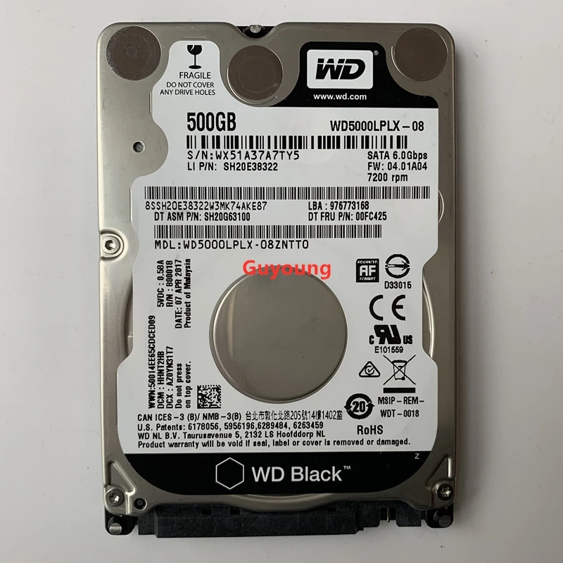 WD Black 500G SATA III Internal Hard Disk Drive 500Gb gaming