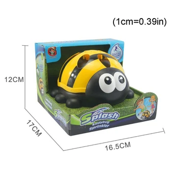 

Outdoor Water Spray Sprinkler for Kids Backyard Spinning Ladybug Sprinkler Toy K92D