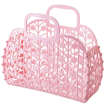 

Bathroom Hollow Washing Storage Basket Removable Shower Basket Plastic Bath Basket Shopping Basket Family Storage Organization P