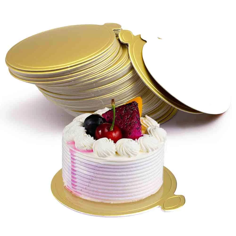 Assiettes A Gateaux En Papier Mousse Jetables Sous Verres En Papier Presentoirs A Base De Cupcake Plateau Rond En Carton Dore 100 Pieces Aliexpress