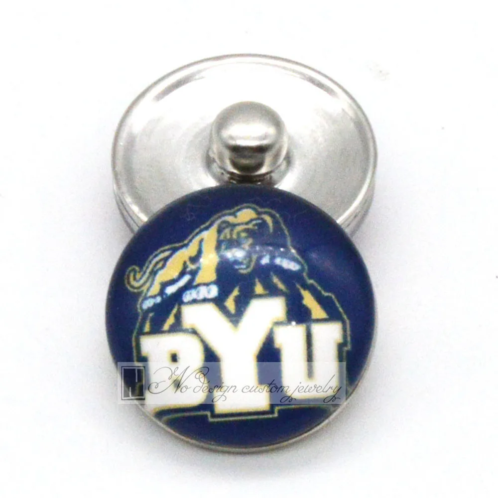 Brigham Young университетский NCAA купить спортивные стеклянные кнопки 18 мм 12 подходящие