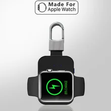Qi Беспроводное зарядное устройство для i Watch 2 3 4 950mah power Bank для Apple Watch внешний аккумулятор беспроводное зарядное мини-устройство Док-станция