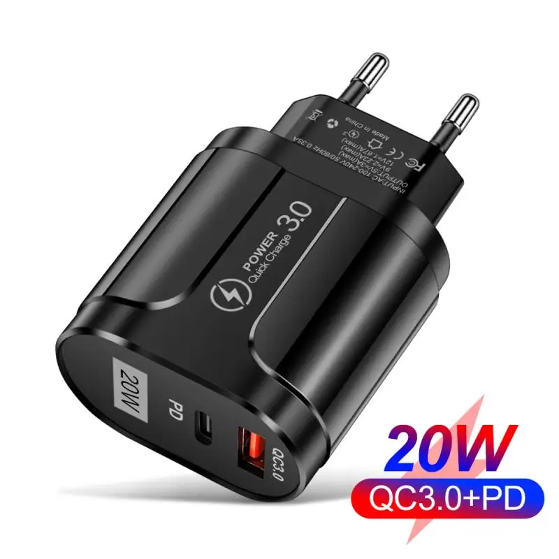 Зарядное устройство PD 20 Вт USB Type-C быстрая зарядка 3 0 для iPhone 12 11 Samsung Huawei Xiaomi