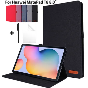 

For 2020 Huawei MatePad T8 Case 8" PU Leather Tablet Cover for Huawei Mate Pad T8 2020 case Kobe2-L03 KOB2-L09 With Wallet Slots